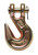 Campbell T9503415 5/16" Clevis Grab Hook, Grade 70, Yellow Chromate, Import, UPC Tagged