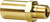 Dixon 0010055C 1/8"-27 Brass Male NPT, Drilled and Chamfered Base for Whip Hose