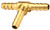 Dixon 1790606C 3/8" x 3/8"x3/8" Barbed Tee Splicer Brass