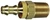 Dixon 2720804CBC Brass 1/4" Male NPTF x 1/2" Lok-On Hose Barb w/Brass Cap
