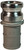 Dixon 300-E-HA 3" Hastelloy Male Adapter x Shank (ASTM A494 CW12MW)
