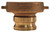 Dixon 300-TCA-BR 3" Brass Tank Car Adapter with