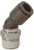 DIXON 31136018 Legris Push-In 45 Deg Male Elbows,Nylon/Nickel-Plated Brass