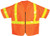 OK-1 OK-SVO3L-04 ANSI Class II Zipper Surveyor Vest with Sleeves Size:M/L (38-42")
