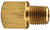 Dixon 3751206C 3/8" Male NPTF x 3/4" Fem NPTF Brass Threaded Adapter