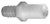 Dixon 3812D 1/2" Male Straight Thread x Barb
