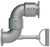 Dixon 45HTFXTFAL11000 4" Style 50 TTMA Flanged Swivel w/ FKM Seals & Handle, Alum