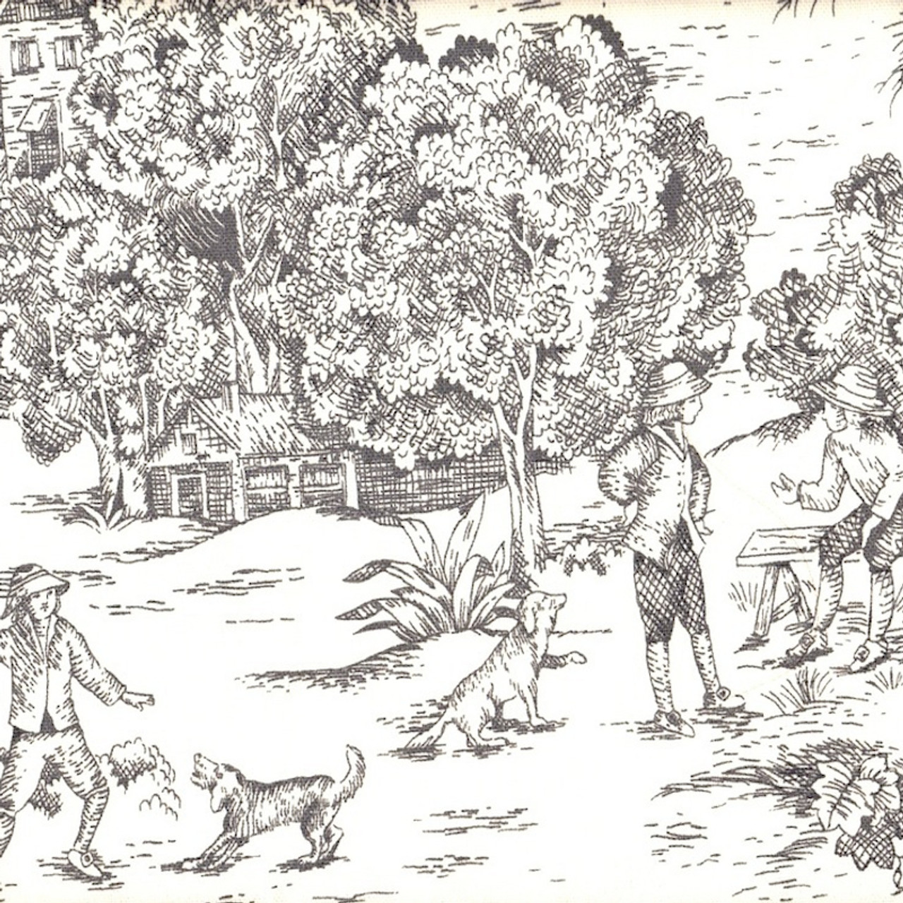 Duvet Cover In French Country Brindle Gray Toile Close To Custom