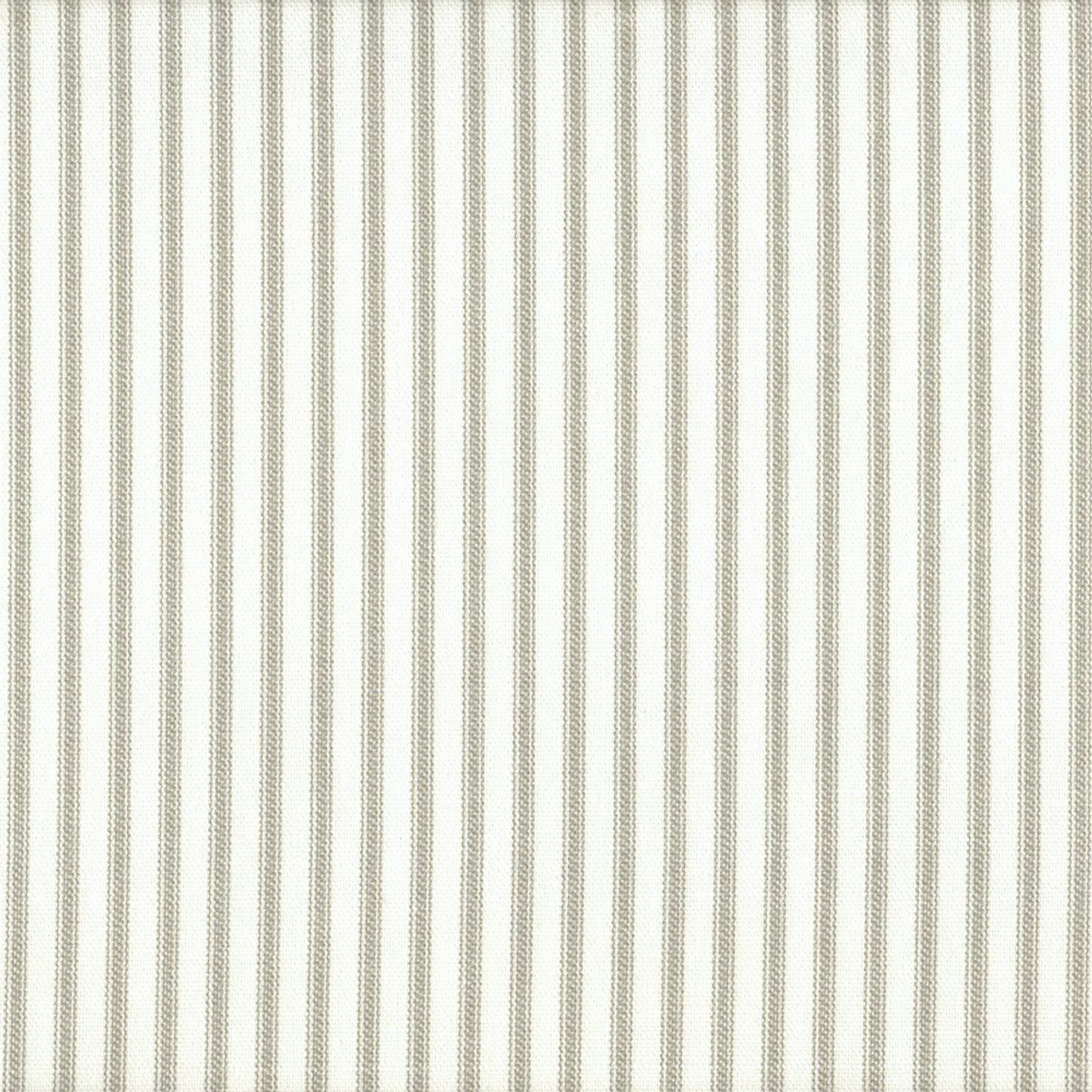 Pillow Sham In French Country Pebble Taupe Ticking Close To