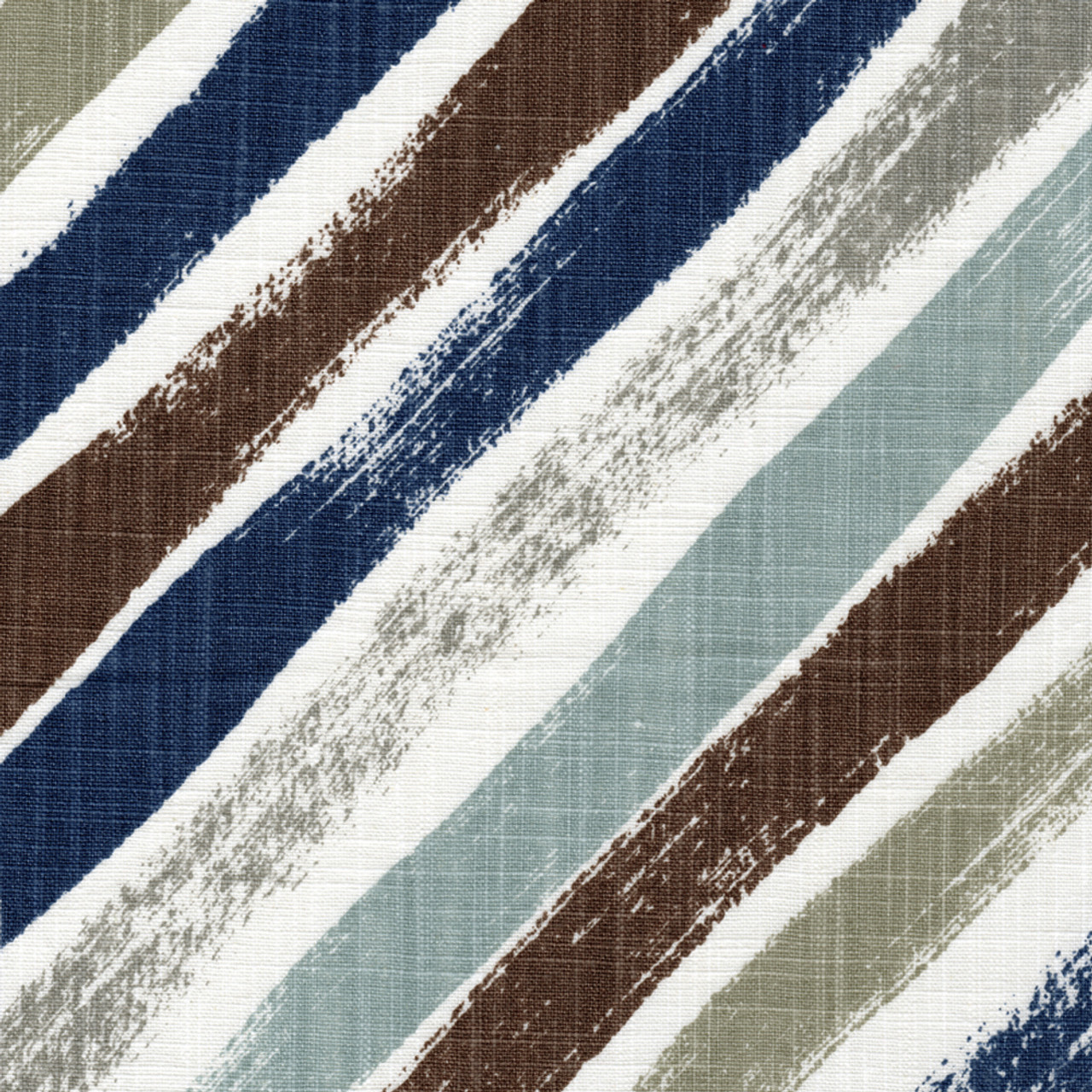 Decorative Pillow In Stella Regal Blue Diagonal Stripe Close To