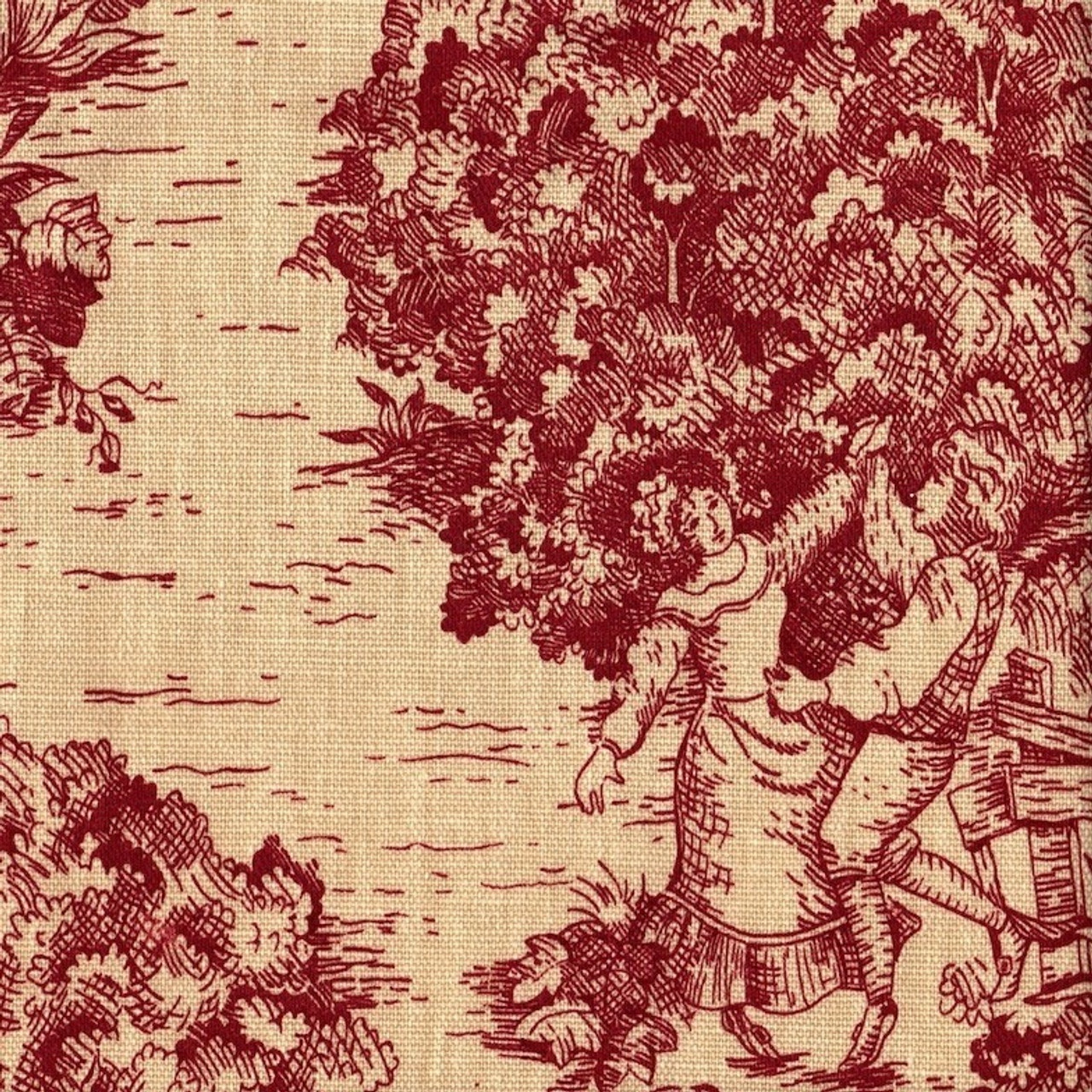 Duvet Cover In French Country Crimson Toile Close To Custom Linens