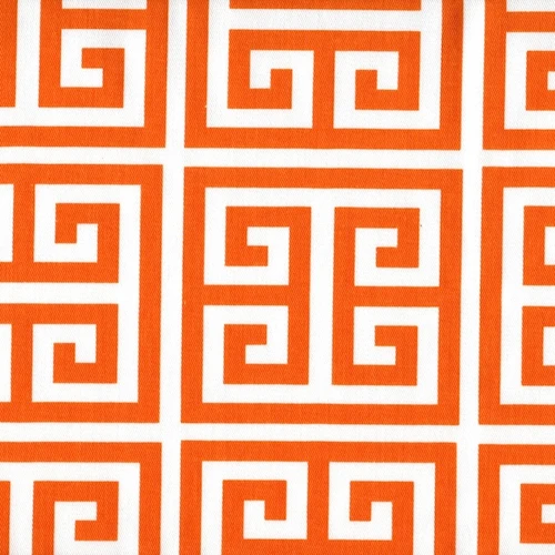 Towers Sherbet Orange Fabric by the Yard