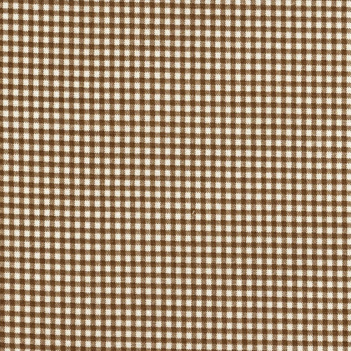 Pinch-Pleated Curtain Panels in French Country Suede Brown Gingham 