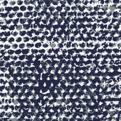 Zoey Vintage Indigo Geometric Rod Pocket Tailored Tier Curtain Panels