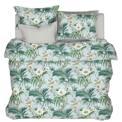 Duvet Cover In Isabella Sky Blue Floral