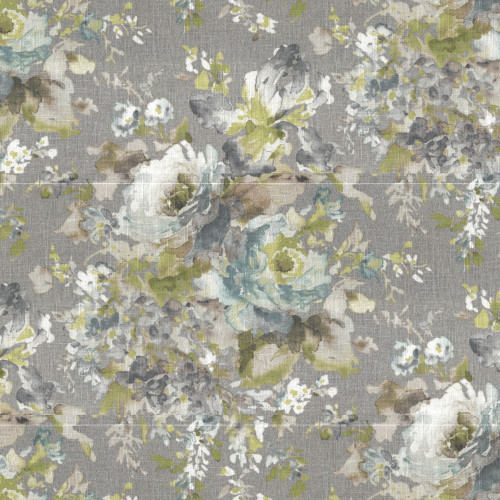 Empress Swag Valance in Macbeth Heather Gray Floral