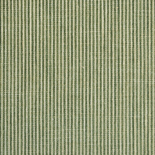 Tie-Up Valance Bottom Line Devon Green Textured Ticking Stripe
