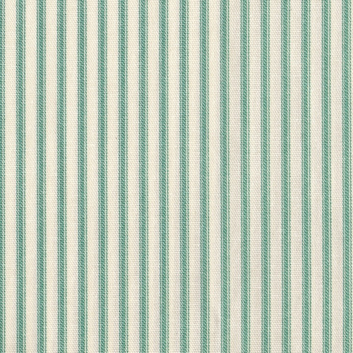 French Country Pool Green Ticking Stripe Tailored Bedskirt
