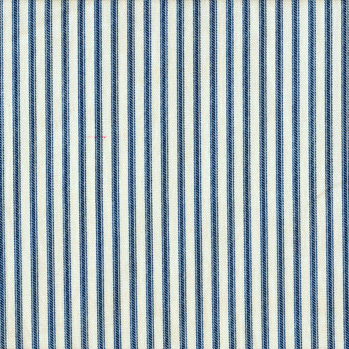 French Country Nautical Blue Ticking