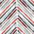 Stella Scarlet Red Diagonal Stripe Tailored Valance, Lined 