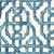 Imperial Seaside Blue Lattice Shower Curtain