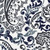 Shannon Vintage Indigo Floral Paisley Tie-Up Valance, Lined Shannon Vintage Indigo Floral Paisley Tie-Up Valance, Lined