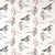 Bird Toile Scarlet Red Chinoiserie Neck Roll Pillow Bird Toile Scarlet Red Chinoiserie Neck Roll Pillow