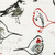 Bird Toile Scarlet Red Chinoiserie Duvet Cover