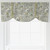 Tie-Up Valance in Macbeth Heather Gray Floral, Lined Tie-Up Valance in Macbeth Heather Gray Floral, Lined