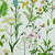 Tailored Tier Curtain Panels in in Berkshire Meadow Honeydew Floral Botanical Print in Green and Gold