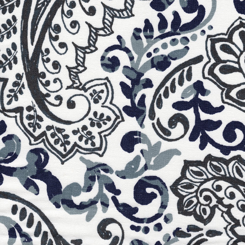 Duvet Cover In Shannon Vintage Indigo Floral Paisley Close To