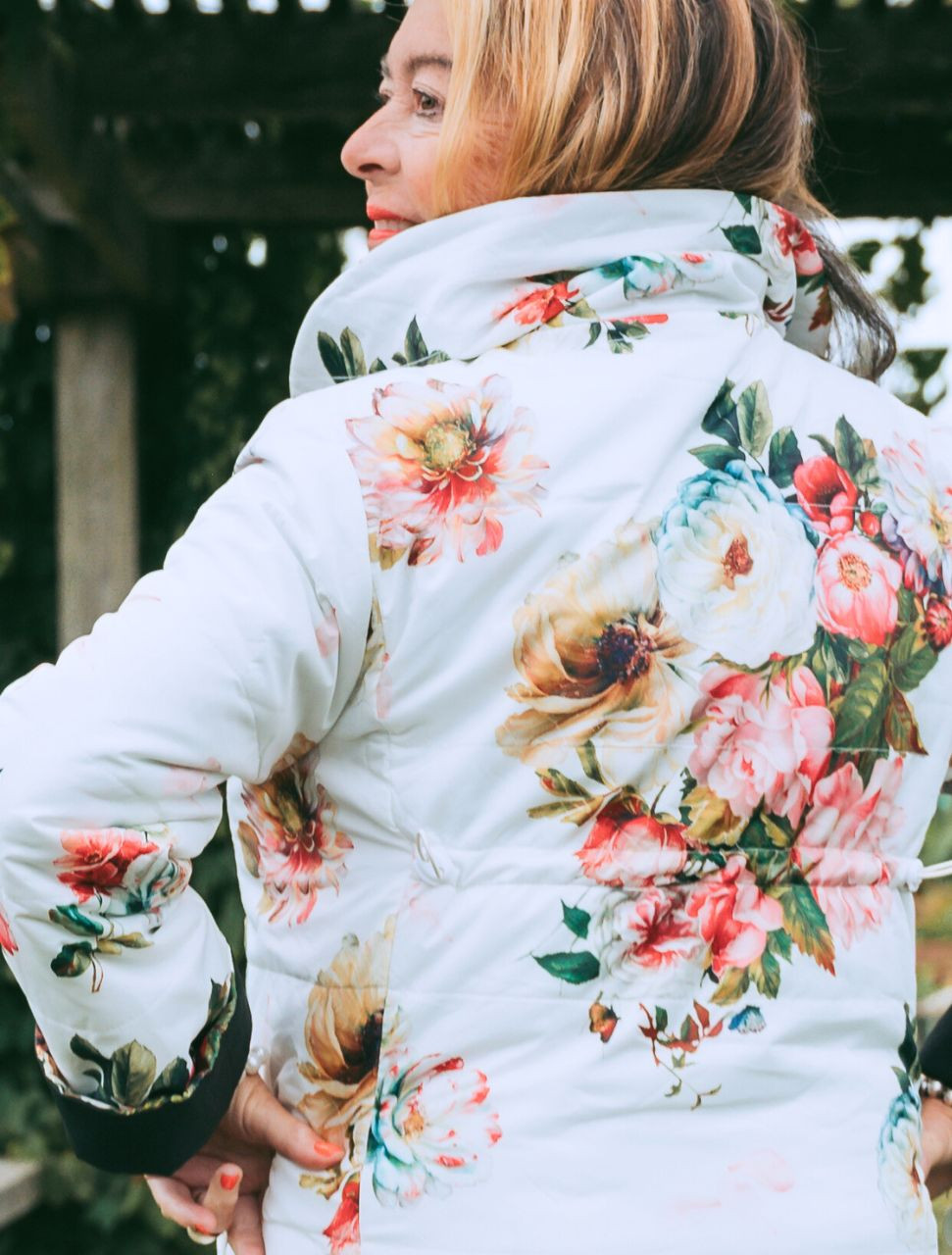 Coat de Fleur Reversible Puffer Coat - Chelsea Rose