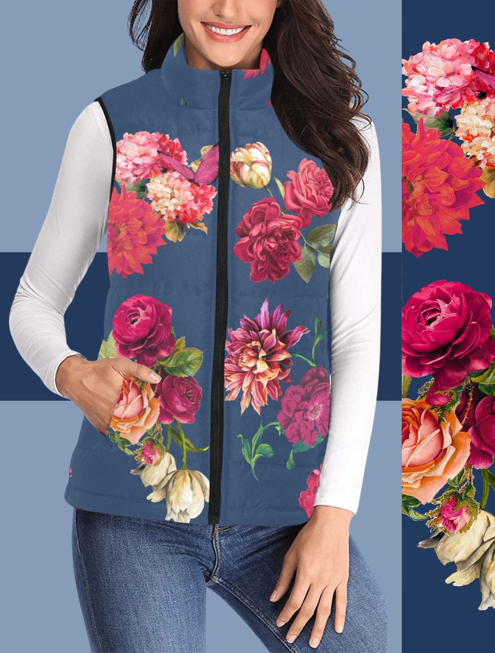Garden Ready Puffer Vest - Garden Party