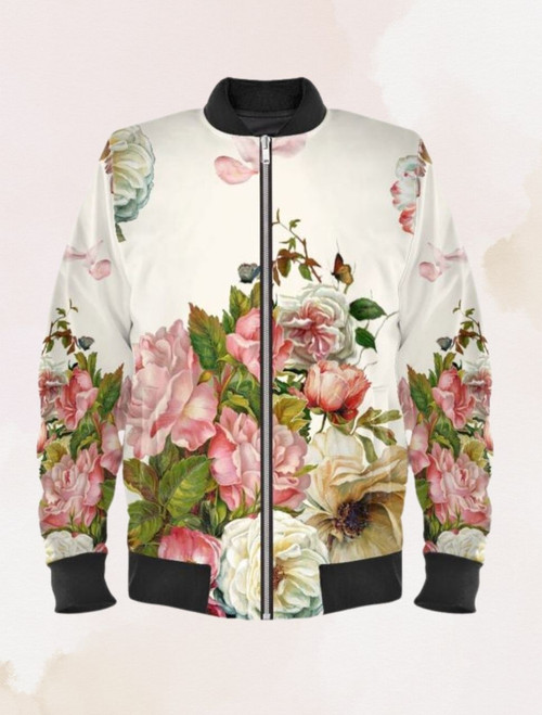 Bomber Jackets - Coat de Fleur by Corks and Canvas Events, LLC