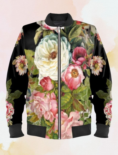 Bomber Jackets - Coat de Fleur by Corks and Canvas Events, LLC