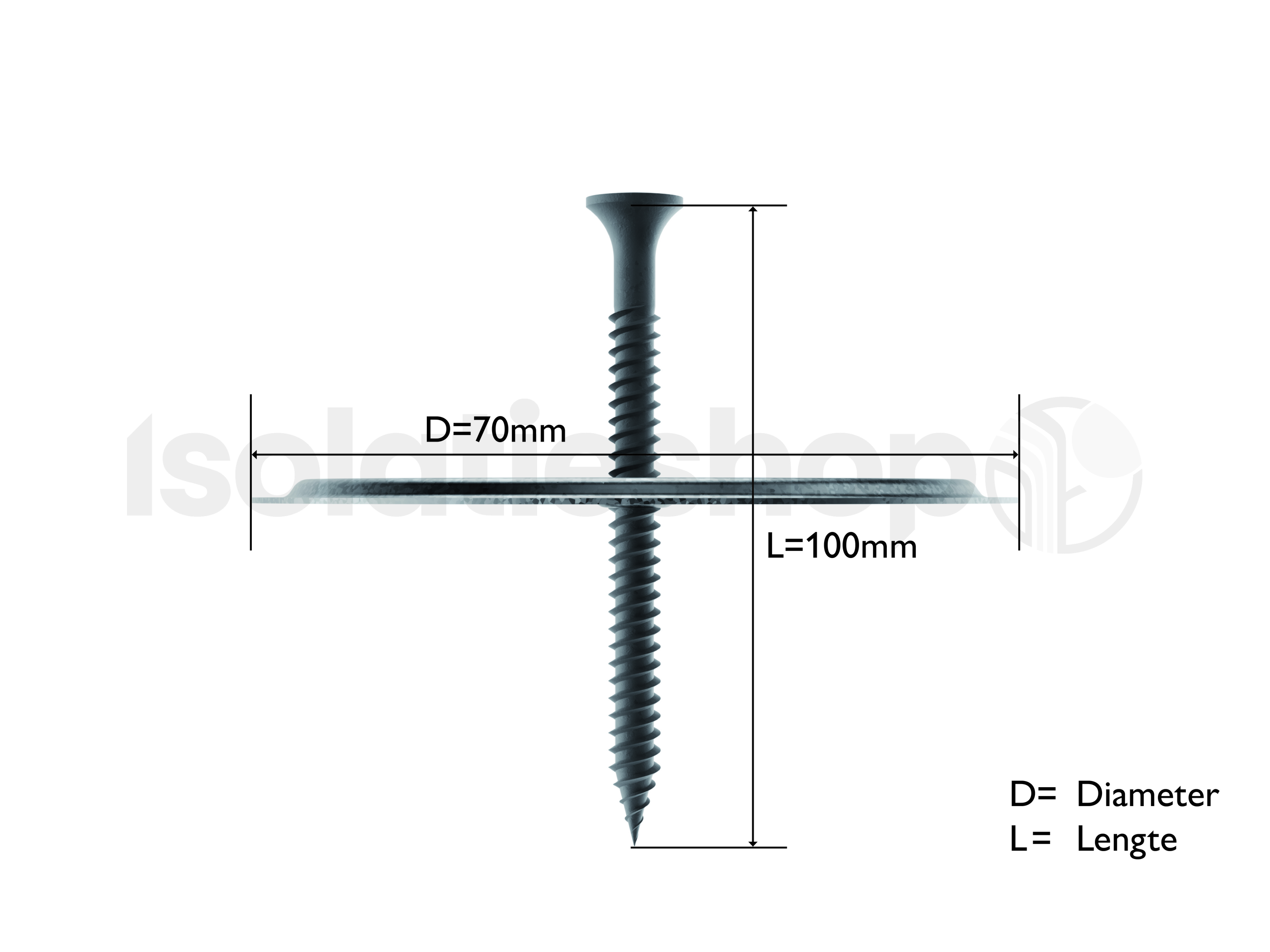 Dakschroeven Eurofast 4,8x100mm 250st