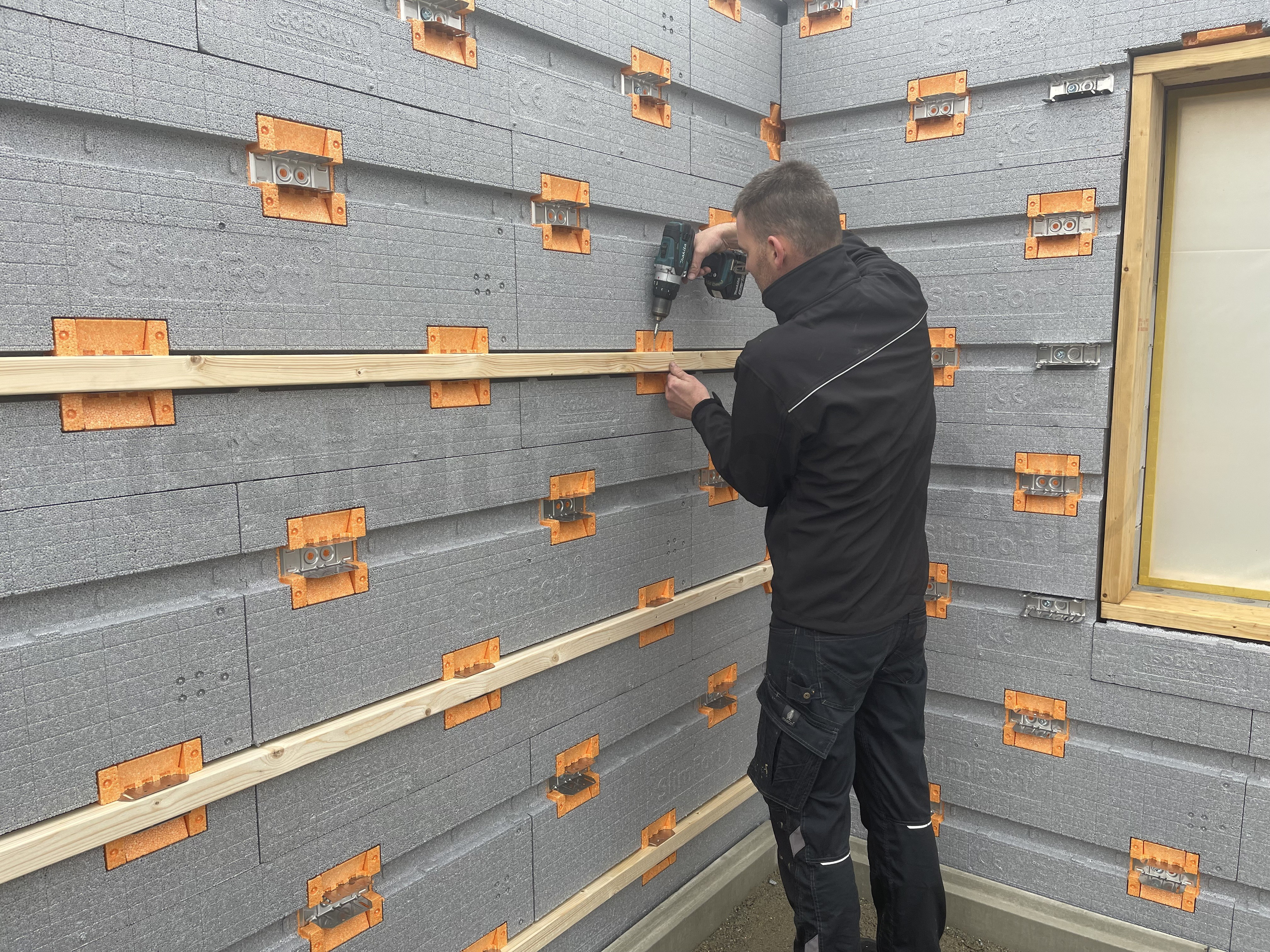 IsoBouw Slimfort gevelisolatie 5.0 1200x600x181mm 2pl/pak Rd:5.35 (=1,44 m²)