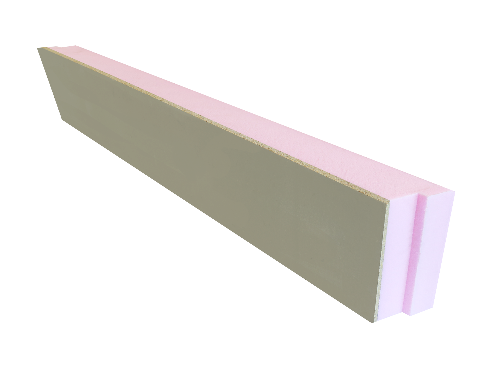 XPS kantplank sponning 1250x300x100mm+10mm grijs