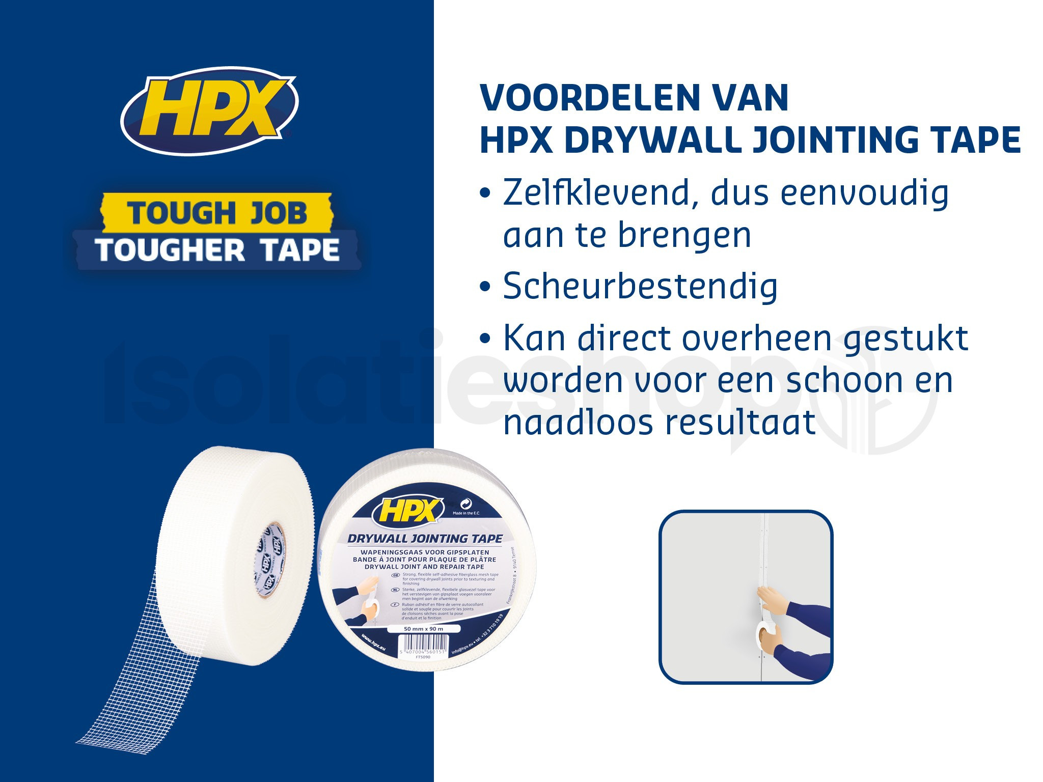 HPX gaasband 50mm x 90m