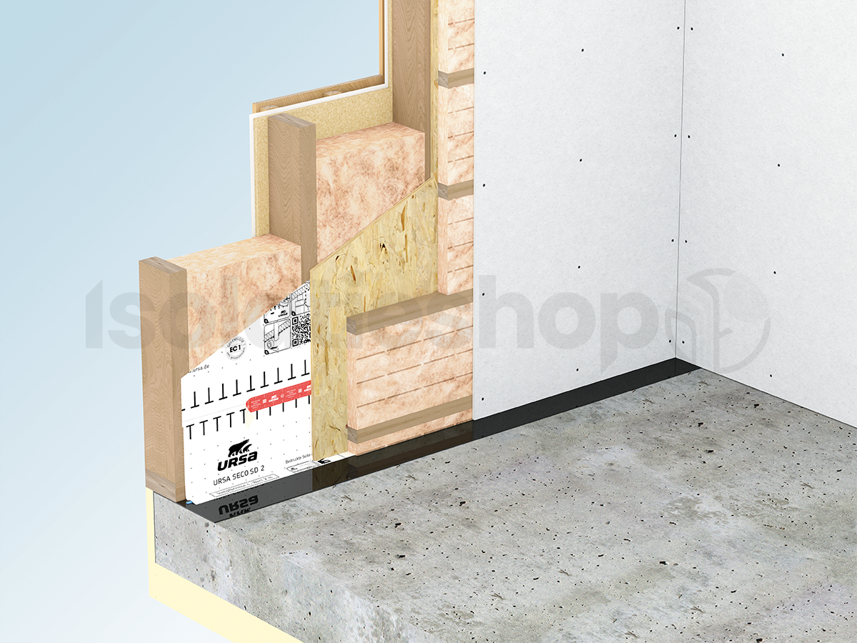 Ursa Puretec 31 glaswol 3300x1200x180mm Rd:5,80 (=3,96 m²)