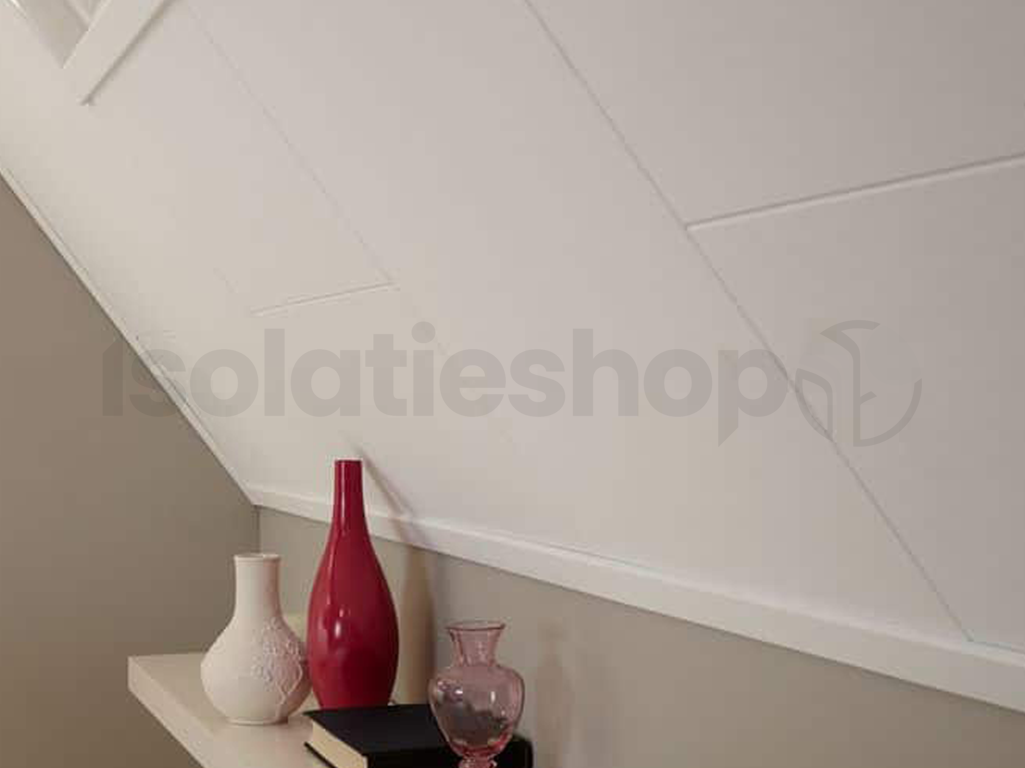 Agnes One-Step wandplaat Wit Linnen 2600x620x12mm (=1,61 m²)