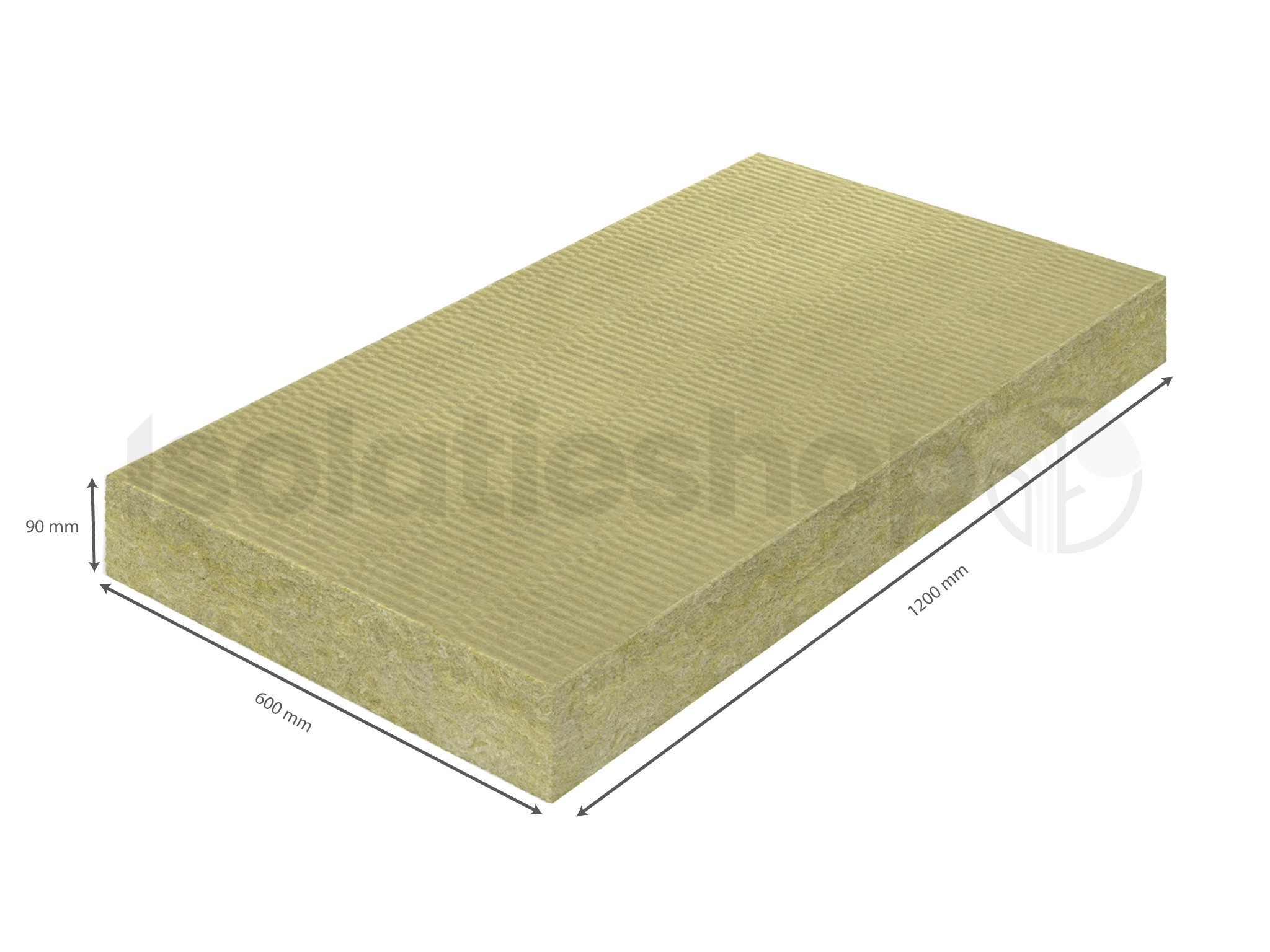 RockSono Base 1200x600x90mm Rd:2.40 6pl/pak (=4,32 m2)