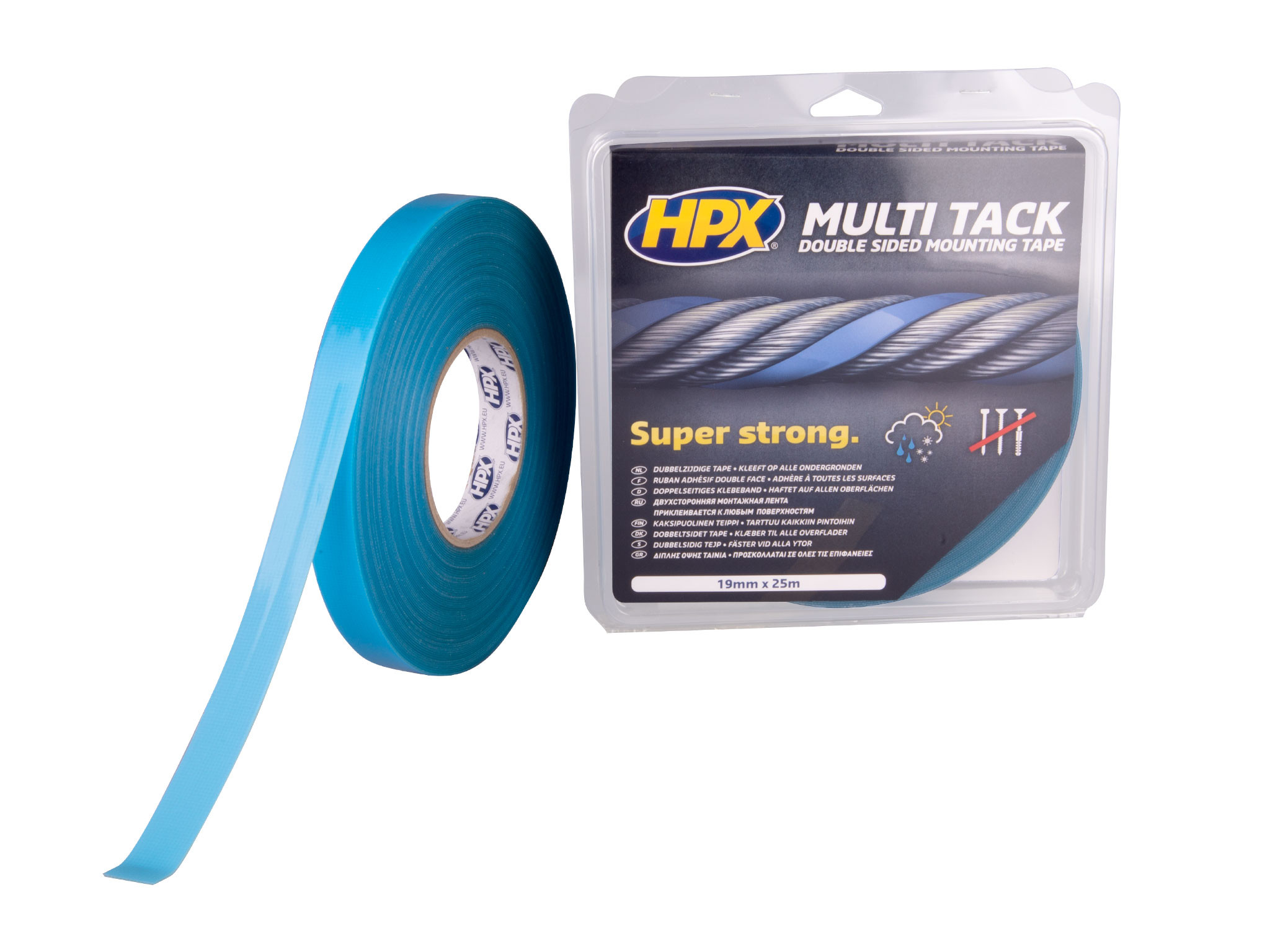 HPX Dubbelzijdig tape 19mm x 25m