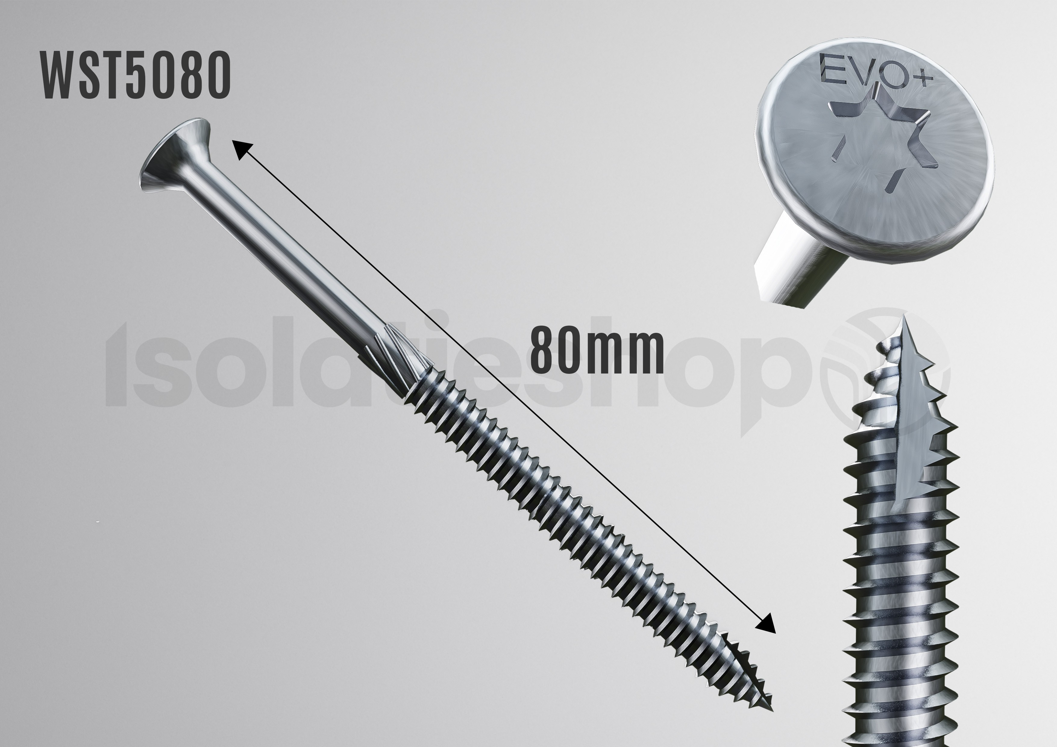 Houtschroeven 6.0x80mm Torx (150 stuks)