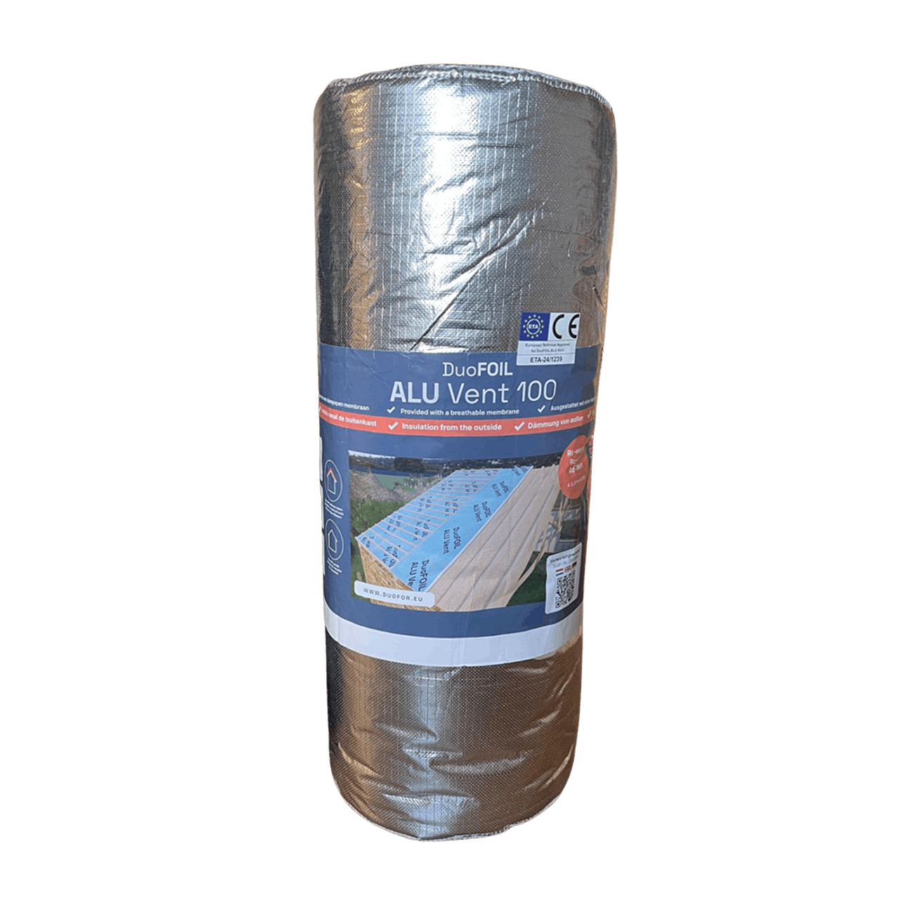 DuoFoil ALU Vent 100 Dampopen isolatiefolie 10000x1200x100mm (=12,00m²)
