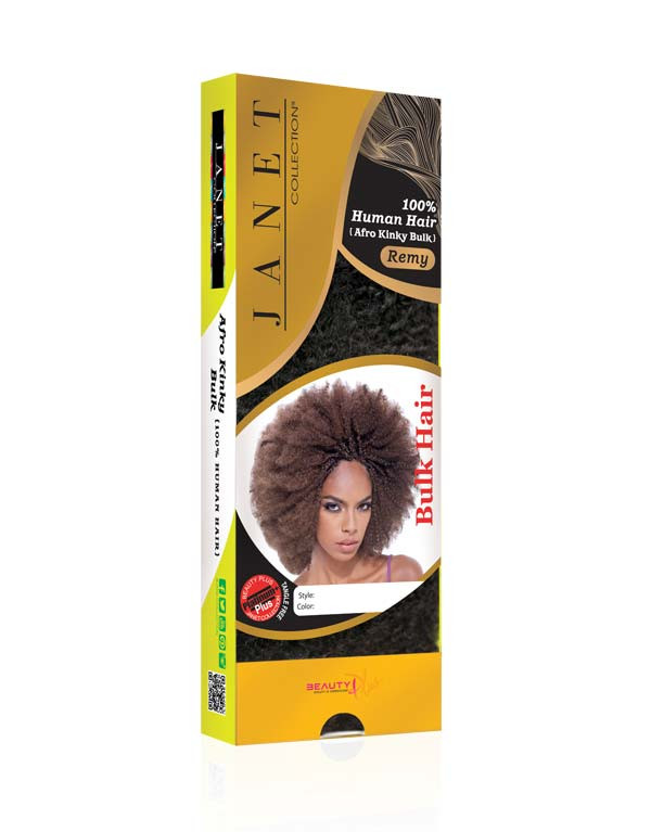 Janet Afro Kinky Bulk 100% Human Hair - texture beauty essentials