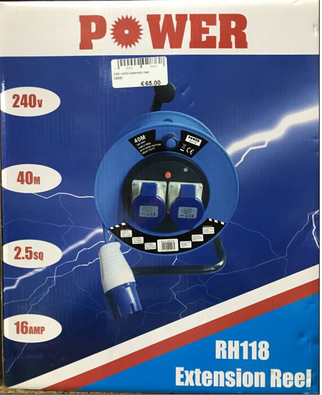 Power RH118 Extension Reel