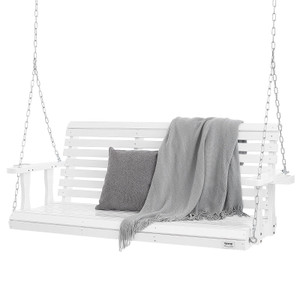  Wooden Porch Swing 5.5 ft, Patio bench swing for Courtyard & Garden, Upgraded 880 lbs Strong Load  E415-MLQQCMK55YC0JNXDCV0