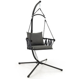 Hanging Swing Chair with Stand-Gray B593-NP11302