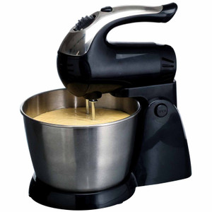 Brentwood 5-Speed Stand Mixer Stainless Steel Bowl 200W Black D970-SM-1153